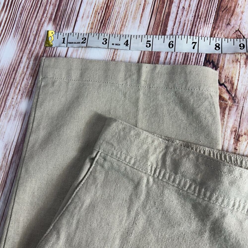 Marc Anthony Luxury Mens Size 36x30 Beige Tan Linen Blend Casual Chino Pants - Picture 7 of 10